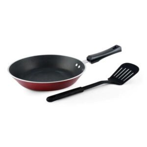 PNB Kitchenmate No-Oily Smart Frypan Induction Base 4mm – 200mm Maroon (1L)