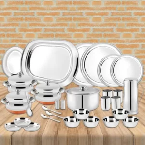 PNB Kitchenmate Dinner Set Supreme Plain – Silver (85p)