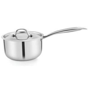 PNB Kitchenmate Triply Saucepan – Stainless steel – Silver (1.1L)