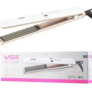 VGR V-522 23 MM Slim plate Professional Hair Straightener with Ceramic coated plate & Uniform heat technology Straightens All Hair Types 300 to 450 Adjustable Temp with LED Display 360° swivel cord