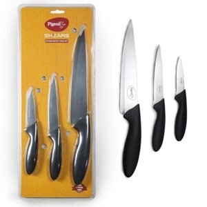 Pigeon by Stovekraft Stainless Steel Kitchen Knives Set, 3-Pieces