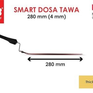 PNB Kitchenmate No-Oily Non-Stick Smart Dosa Tawa 280 mm (Thickness: 4 mm) (Material: Aluminium)