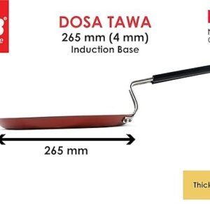 PNB Kitchenmate No-Oily Non-Stick Dosa Tawa 265 mm Induction Base (Thickness: 4 mm) (Material: Aluminium)
