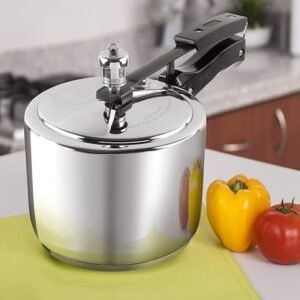 Vinod Stainless Steel Inner Lid Pressure Cooker – 3.5 Litre | Sandwich Bottom Cooker | Induction and Gas Base