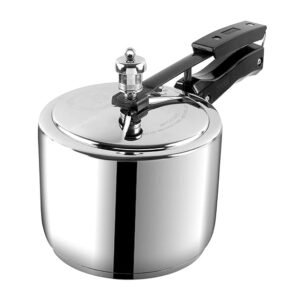 Vinod Stainless Steel Inner Lid Pressure Cooker – 3.5 Litre | Sandwich Bottom Cooker | Induction and Gas Base